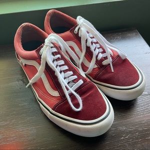 Red Suede Vans